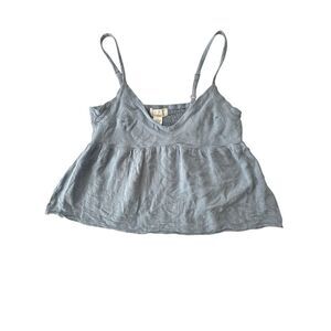 Ivy & Main Tank Top Women XS Blue‎ Beach Summer Coquette Coastal Babydoll